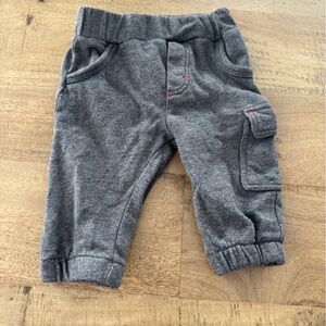 Petit Lem Cozy Gray cargo Kids Jogger Pants size 3 months